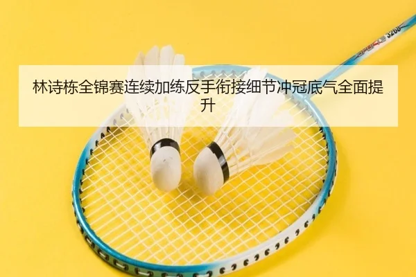 林诗栋全锦赛连续加练反手衔接细节冲冠底气全面提升
